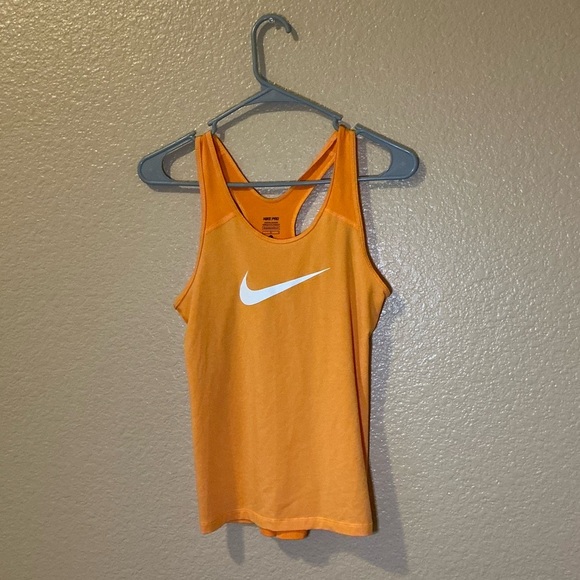 Nike Women's Bright Orange Tank Top - Picture 1 of 2